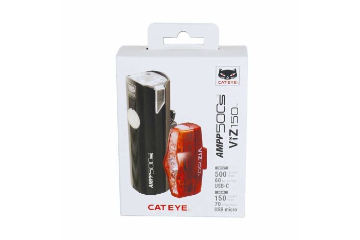 Cateye Lampset AMPP500S + VIZ150 - Afbeelding 1